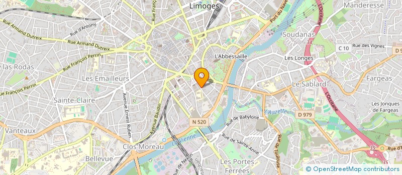 localisation de l'entreprise MONSIEUR JEAN-PIERRE CHASSONNERY à LIMOGES