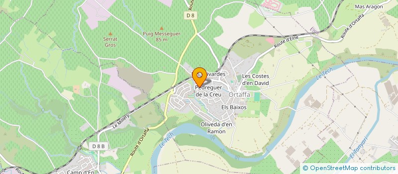 localisation de l'entreprise MONSIEUR JEAN-PIERRE CHATEAU  ORTAFFA