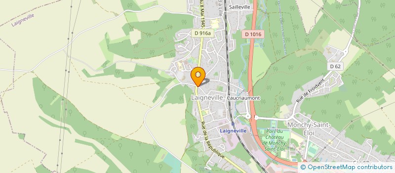 localisation de l'entreprise MONSIEUR JEAN-PIERRE CHAUDET  MONCHY-SAINT-ELOI