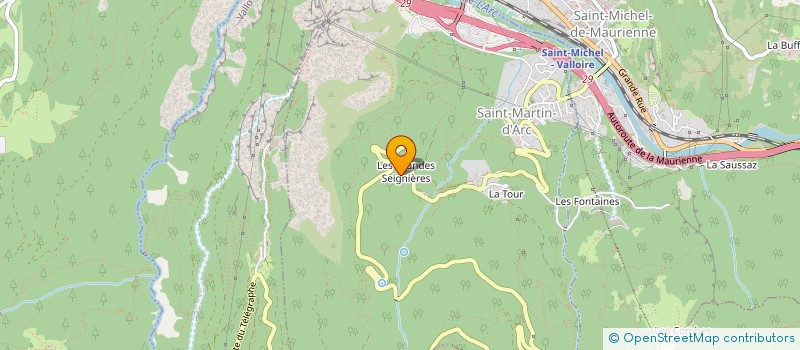 localisation de l'entreprise MONSIEUR JEAN-PIERRE CHAUMAZ  SAINT MARTIN D'ARC