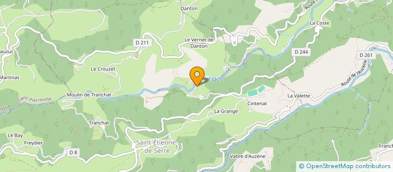 localisation de l'entreprise MONSIEUR JEAN-PIERRE CHAZEL  SAINT-ETIENNE-DE-SERRE