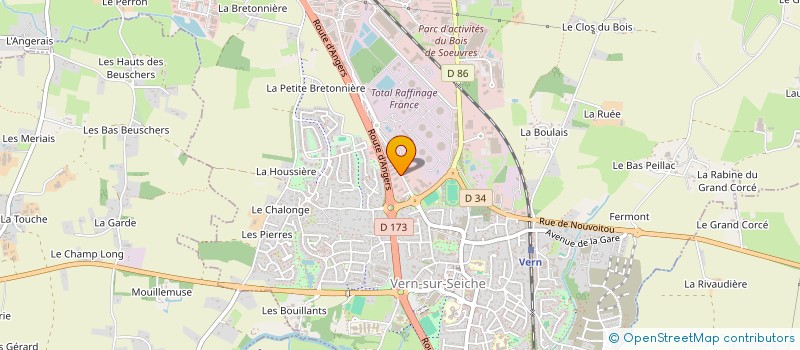 localisation de l'entreprise MONSIEUR JEAN-PIERRE CHERION  VERN-SUR-SEICHE