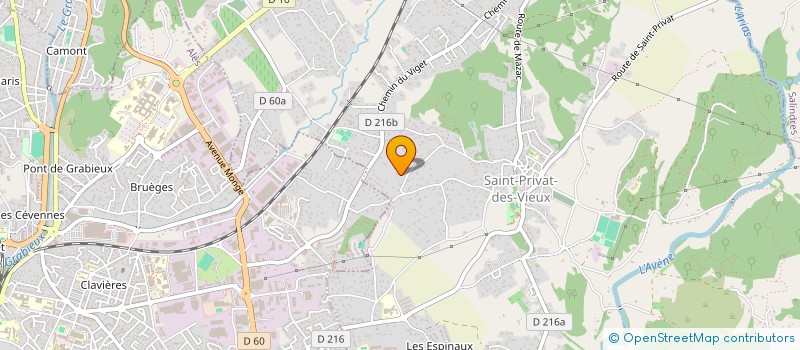 localisation de l'entreprise MONSIEUR JEAN-PIERRE CHEVALIER  SAINT-PRIVAT-DES-VIEUX