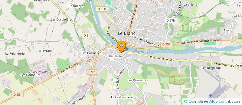 localisation de l'entreprise MONSIEUR JEAN-PIERRE CHEVALLIER à LE BLANC