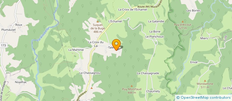 localisation de l'entreprise MONSIEUR JEAN-PIERRE CLAIR  ORLIAC-DE-BAR