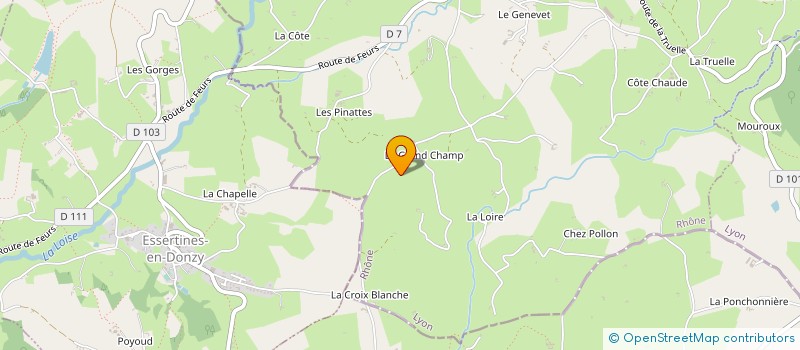 localisation de l'entreprise MONSIEUR JEAN-PIERRE CLUZEL  CHAMBOST-LONGESSAIGNE