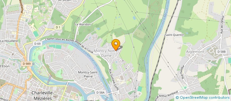 localisation de l'entreprise MONSIEUR JEAN-PIERRE COLAS  MONTCY-NOTRE-DAME