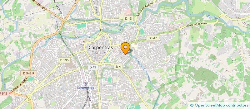 localisation de l'entreprise MONSIEUR JEAN PIERRE COMBES  CARPENTRAS