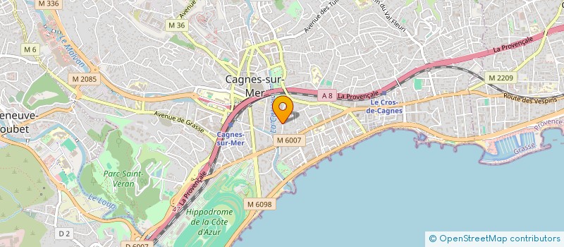 localisation de l'entreprise MONSIEUR JEAN PIERRE CORREA  CAGNES-SUR-MER