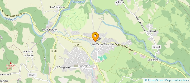 localisation de l'entreprise MONSIEUR JEAN-PIERRE COSTE  LANTRIAC