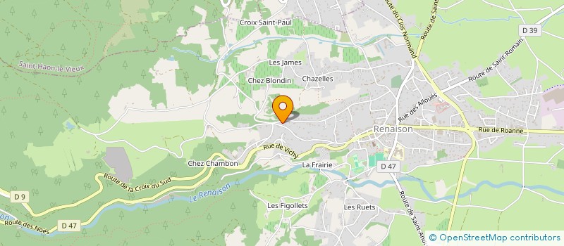 localisation de l'entreprise MONSIEUR JEAN-PIERRE COUPAS à RENAISON