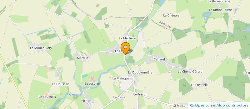 localisation de l'entreprise MONSIEUR JEAN PIERRE COURAUD  NORT-SUR-ERDRE