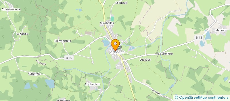 localisation de l'entreprise MONSIEUR JEAN-PIERRE COUTURIER  JARNAGES