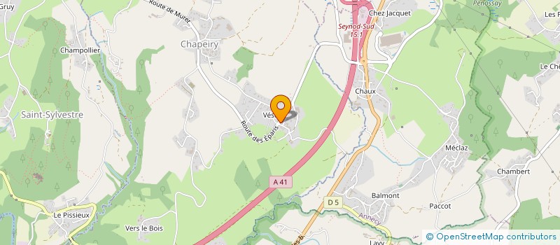 localisation de l'entreprise MONSIEUR JEAN-PIERRE CREPEL  CHAPEIRY