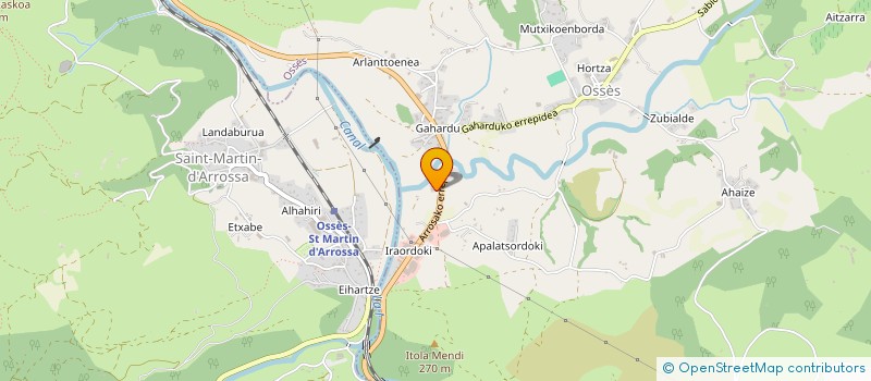 localisation de l'entreprise MONSIEUR JEAN-PIERRE CUBURU  BIDARRAY