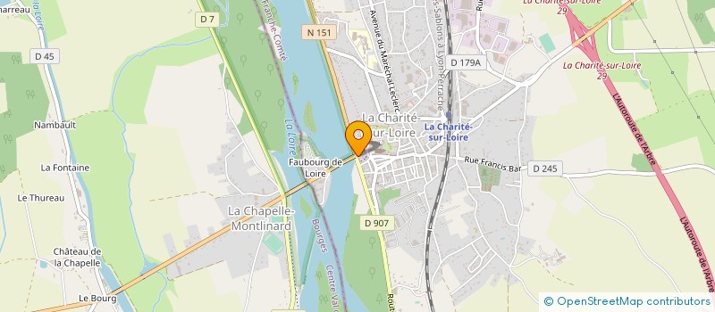 localisation de l'entreprise MONSIEUR JEAN-PIERRE CUGNENC à LA CHARITE-SUR-LOIRE