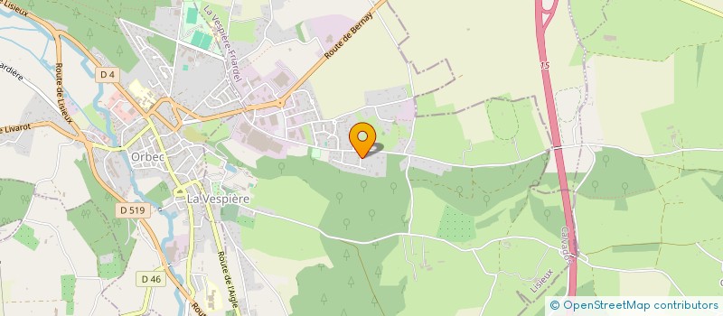 localisation de l'entreprise MONSIEUR JEAN-PIERRE CUILLIER  LA VESPIERE-FRIARDEL