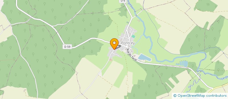 localisation de l'entreprise MONSIEUR JEAN-PIERRE CULLERIER  PONTCEY