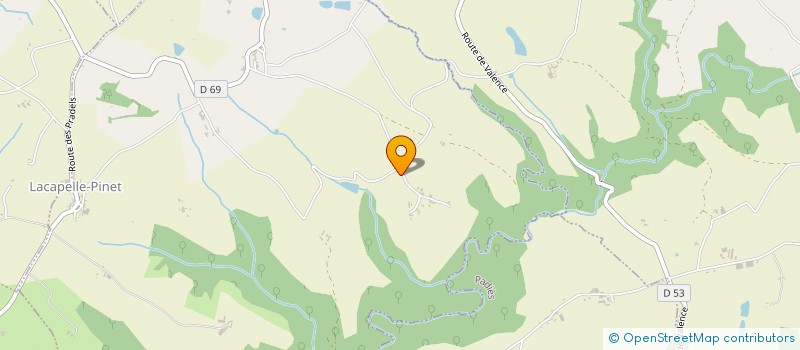 localisation de l'entreprise MONSIEUR JEAN-PIERRE CUQ  LACAPELLE-PINET