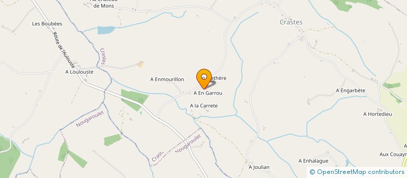 localisation de l'entreprise MONSIEUR JEAN PIERRE DABASSE  CRASTES