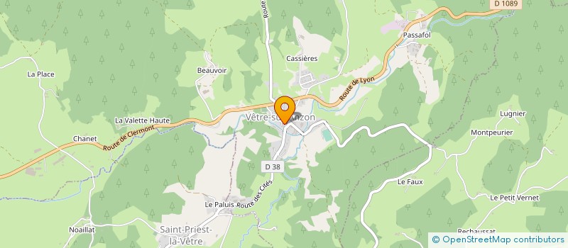 localisation de l'entreprise MONSIEUR JEAN-PIERRE DAILLERE  VETRE-SUR-ANZON