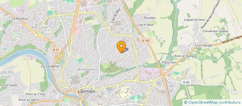 localisation de l'entreprise MONSIEUR JEAN-PIERRE DAMA  LANNION