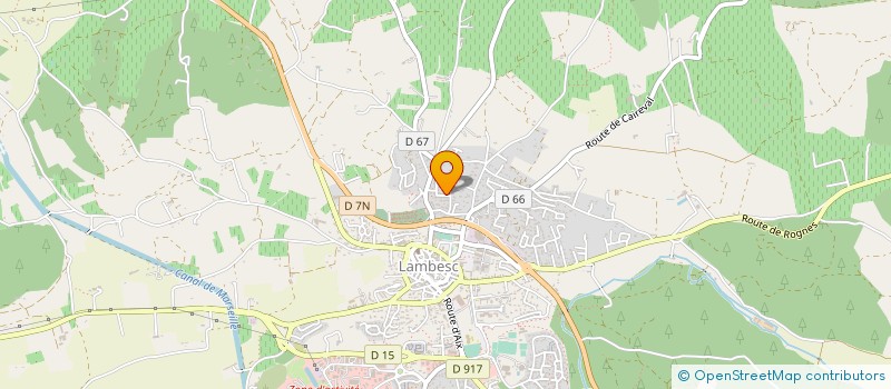 localisation de l'entreprise MONSIEUR JEAN PIERRE DAMERON  LAMBESC