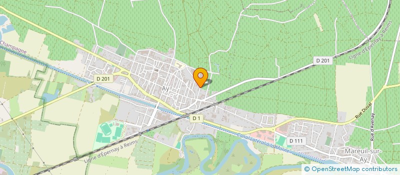 localisation de l'entreprise MONSIEUR JEAN-PIERRE DAMERY  AY-CHAMPAGNE