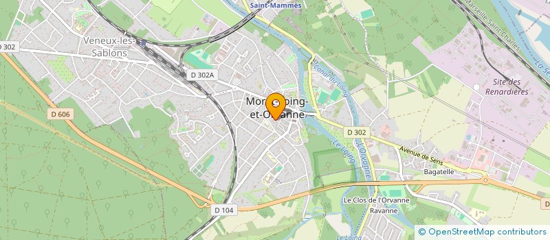 localisation de l'entreprise MONSIEUR JEAN PIERRE DAO PANAM  MORET-LOING-ET-ORVANNE