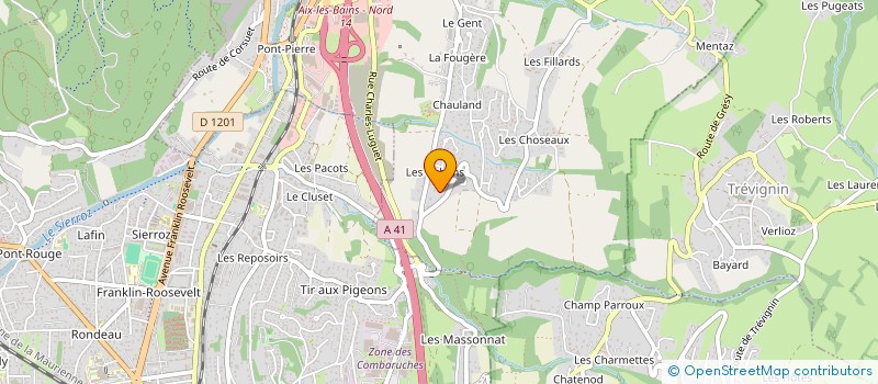 localisation de l'entreprise MONSIEUR JEAN-PIERRE DARVE  GRESY-SUR-AIX