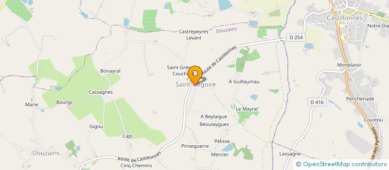 localisation de l'entreprise MONSIEUR JEAN-PIERRE DAUTA à DOUZAINS