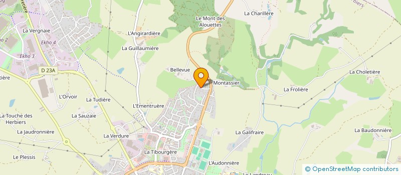 localisation de l'entreprise MONSIEUR JEAN-PIERRE DAVIAUD  LES HERBIERS