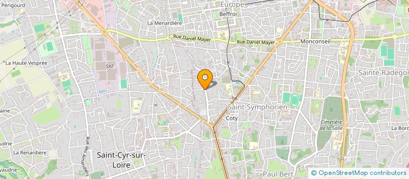 localisation de l'entreprise MONSIEUR JEAN-PIERRE DE LA CROMPE DE LA BOISSIERE  TOURS