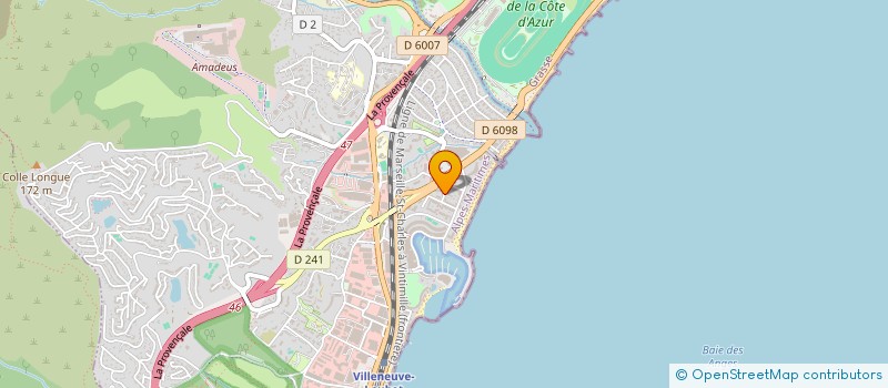 localisation de l'entreprise MONSIEUR JEAN PIERRE DE MATTOS  VILLENEUVE-LOUBET