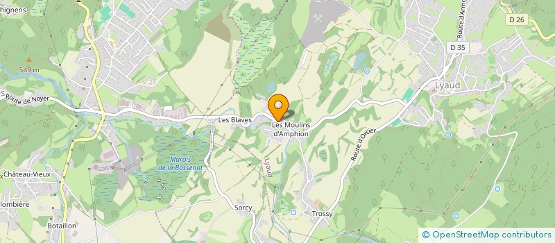 localisation de l'entreprise MONSIEUR JEAN-PIERRE DECHAMP  LYAUD