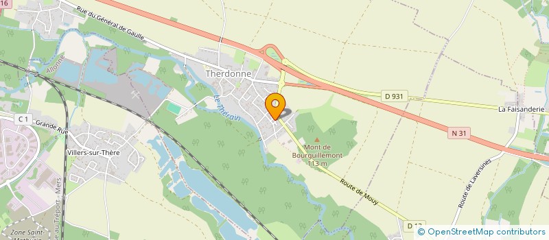 localisation de l'entreprise MONSIEUR JEAN-PIERRE DECOUDUN  THERDONNE