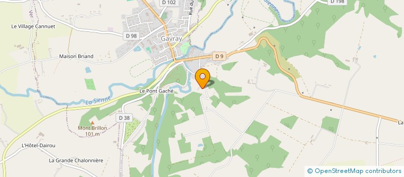 localisation de l'entreprise MONSIEUR JEAN-PIERRE DEGUELLE à GAVRAY-SUR-SIENNE