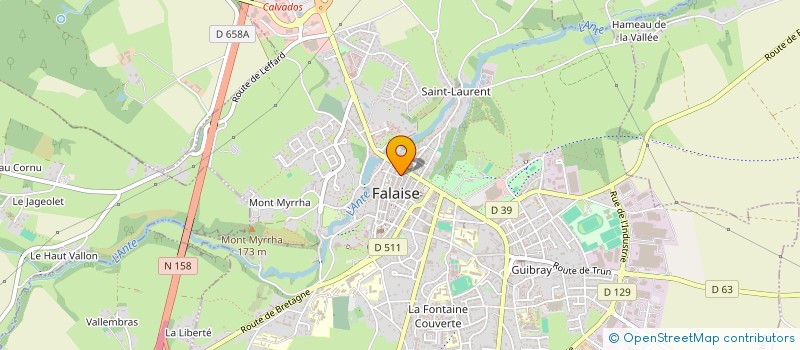 localisation de l'entreprise MONSIEUR JEAN-PIERRE DELAUNAY  FALAISE