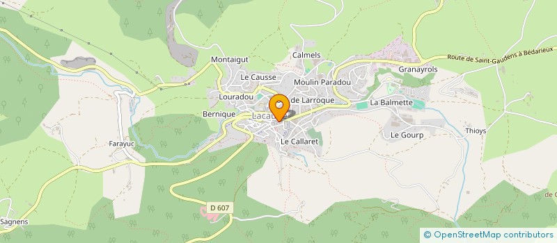 localisation de l'entreprise MONSIEUR JEAN-PIERRE DELMAS  LACAUNE