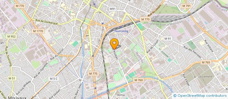 localisation de l'entreprise MONSIEUR JEAN-PIERRE DELOBELLE  TOURCOING