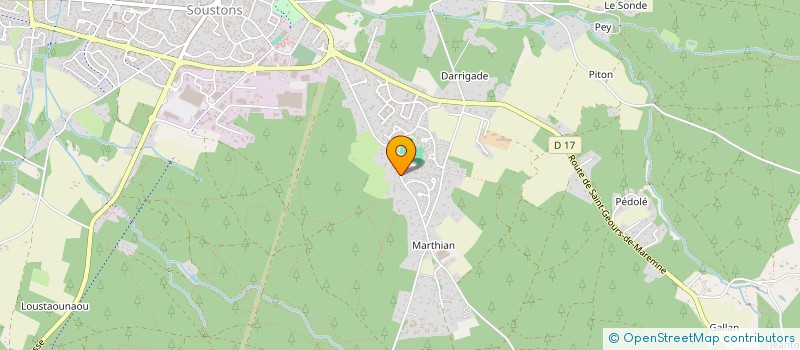 localisation de l'entreprise MONSIEUR JEAN-PIERRE DELPEYROU  SOUSTONS