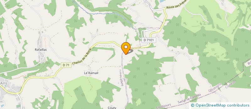 localisation de l'entreprise MONSIEUR JEAN-PIERRE DENIZET  COUBJOURS