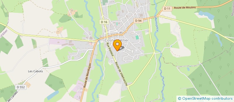 localisation de l'entreprise MONSIEUR JEAN-PIERRE DENOYER à COSNE-D'ALLIER