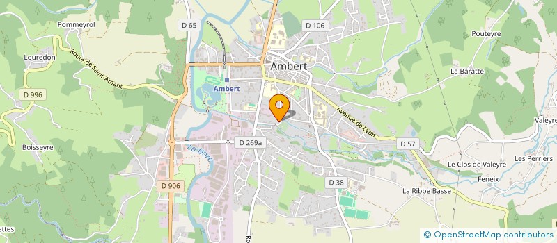 localisation de l'entreprise MONSIEUR JEAN-PIERRE DEROSSIS  AMBERT