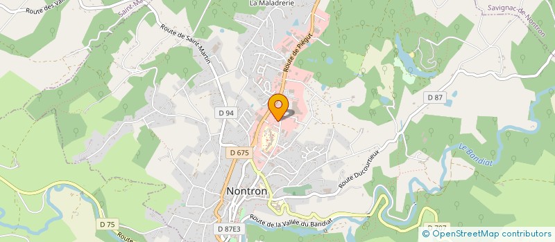 localisation de l'entreprise MONSIEUR JEAN-PIERRE DESAGES  NONTRON