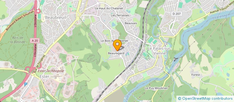 localisation de l'entreprise MONSIEUR JEAN-PIERRE DESBOURDELLE  LE PALAIS-SUR-VIENNE