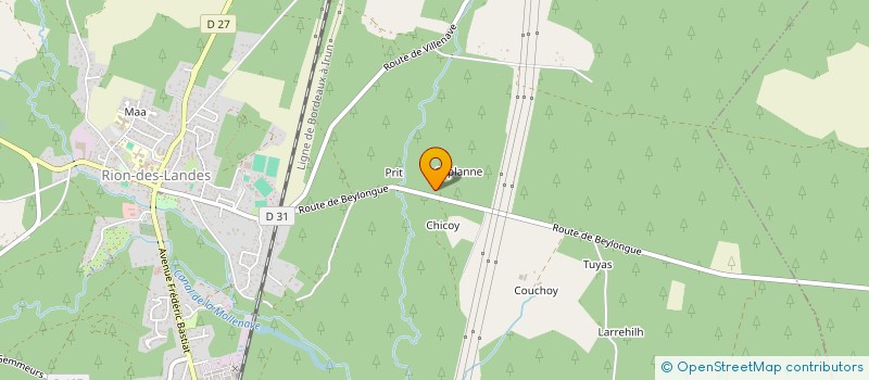 localisation de l'entreprise MONSIEUR JEAN PIERRE DESCHAMPS  RION-DES-LANDES