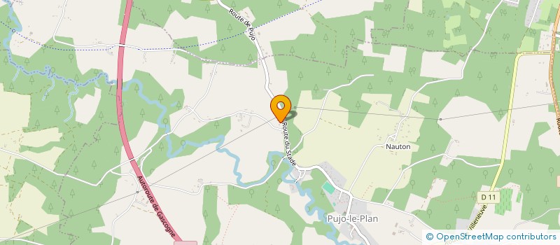 localisation de l'entreprise MONSIEUR JEAN-PIERRE DESCOLAT  PUJO-LE-PLAN