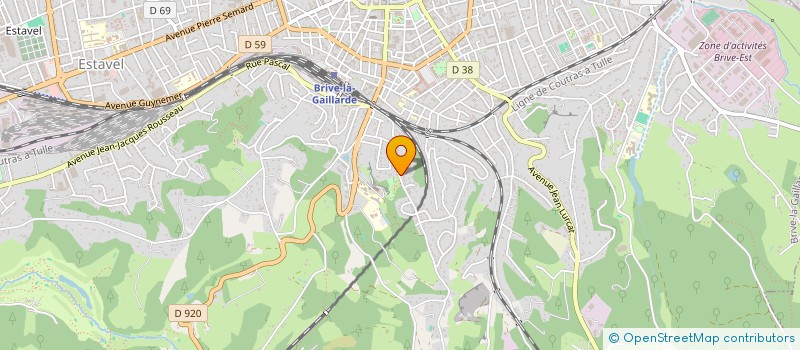 localisation de l'entreprise MONSIEUR JEAN-PIERRE DEVAUD  BRIVE-LA-GAILLARDE