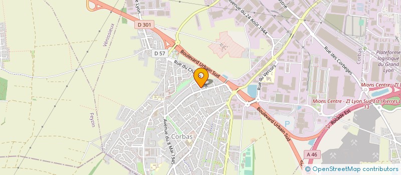 localisation de l'entreprise MONSIEUR JEAN PIERRE DJERANIAN à CORBAS